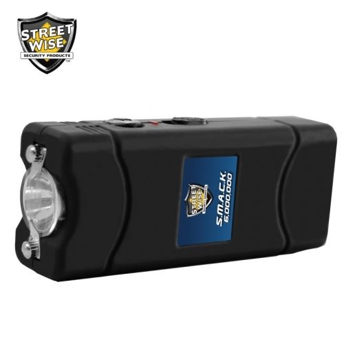 Streetwise Mini Keychain Stun Gun Flashlight Black SMACK 6,000,000 Volt SD-StunGun - Tophatter Daily Deals