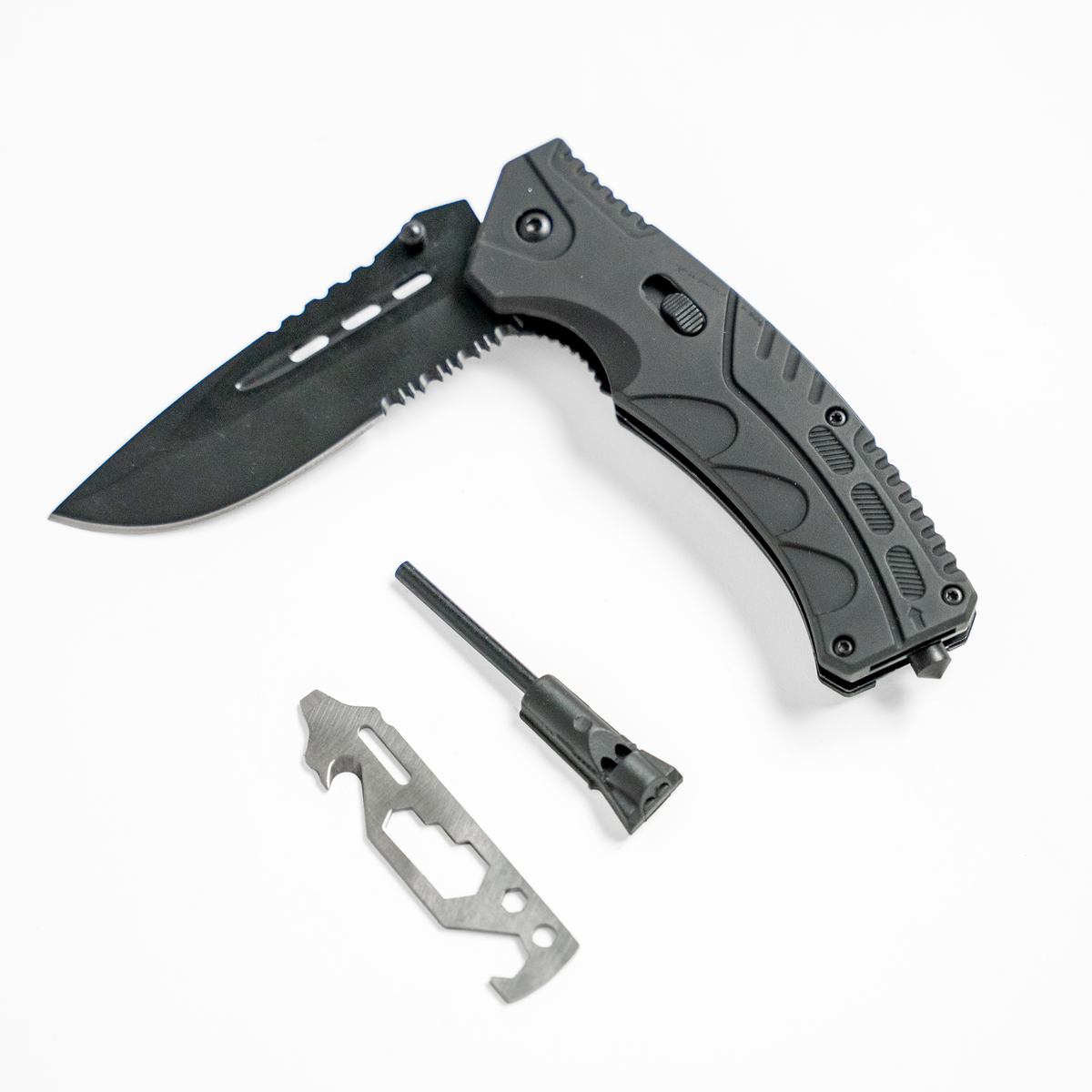 Fire and Steel - Survival Folding Knife Fire and Steel Exclusive - Tophatter Daily Deals