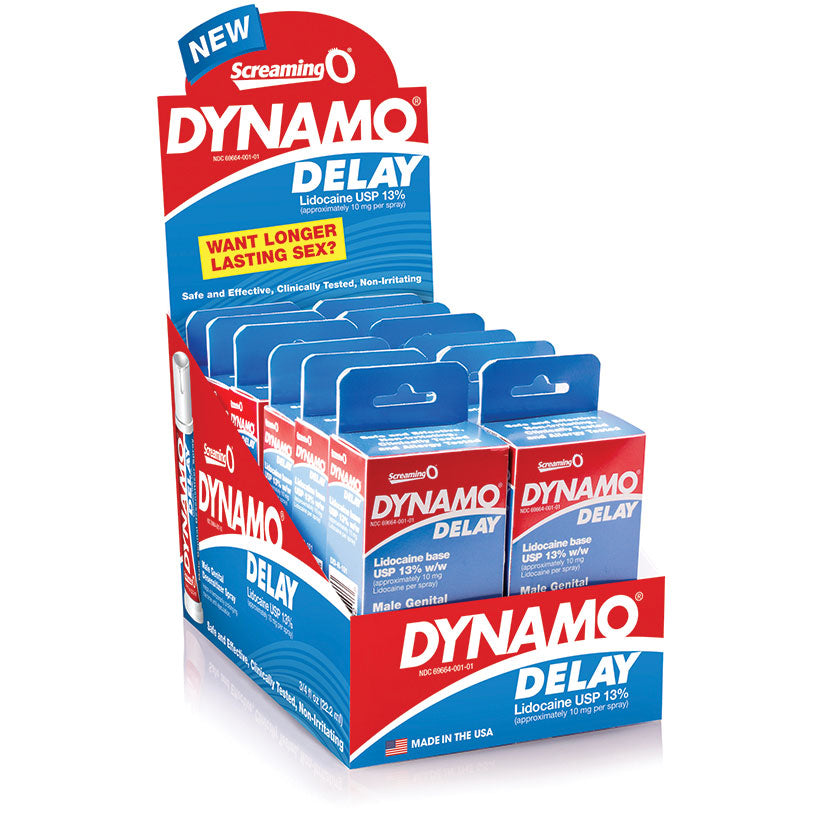 Screaming O Dynamo Delay Spray 0.75oz Counter Display of 12 - Tophatter Daily Deals