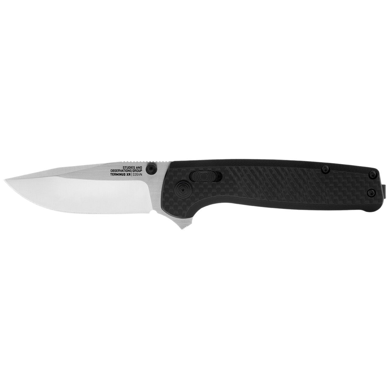 SOG Terminum XR - Carbon Fiber - CPM-S35VN Steel - SOG-TM1025-BX Folding Knives - Tophatter Daily Deals