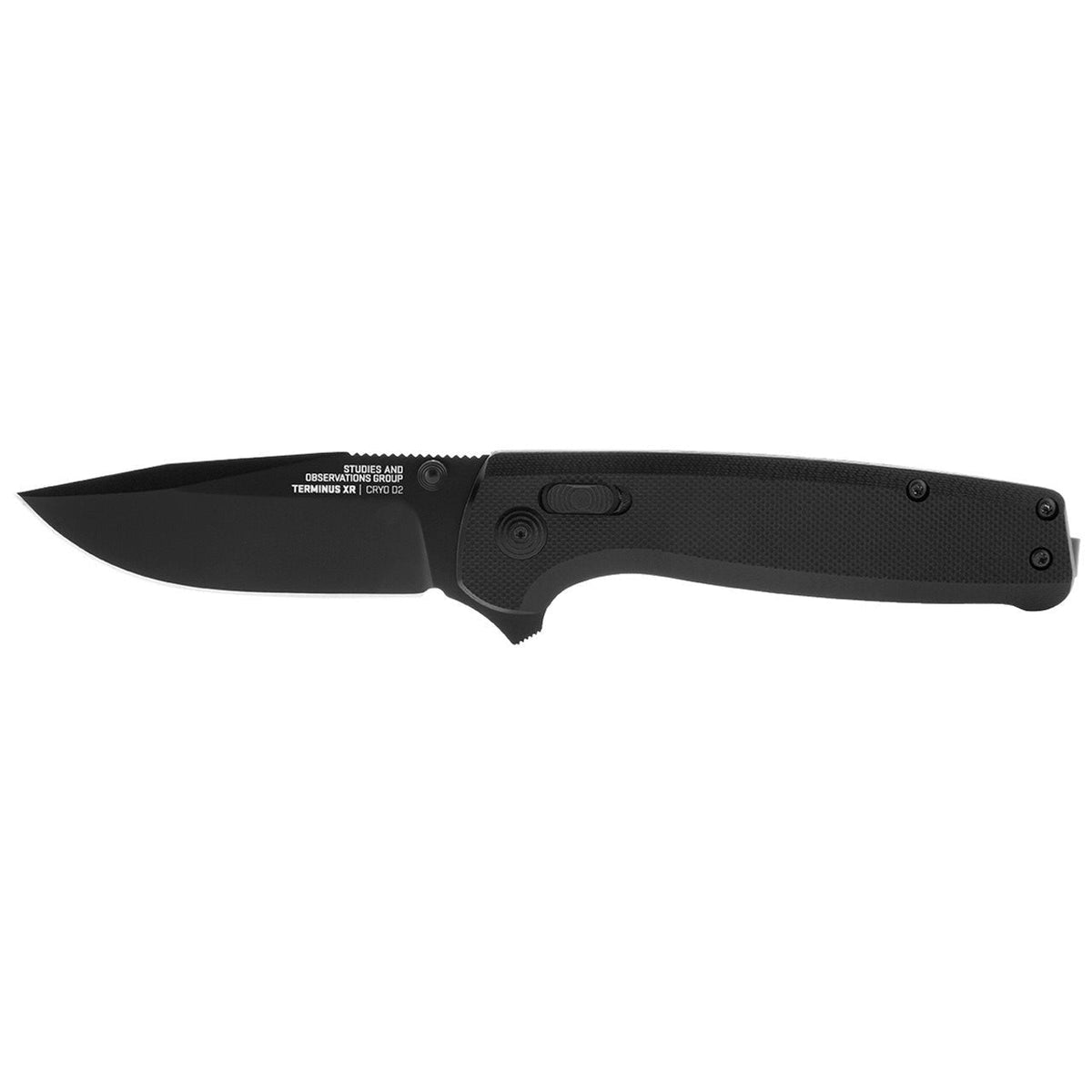 SOG Terminum XR G10 - Black - D2 Steel - SOG-TM1027-BX Folding Knives - Tophatter Daily Deals
