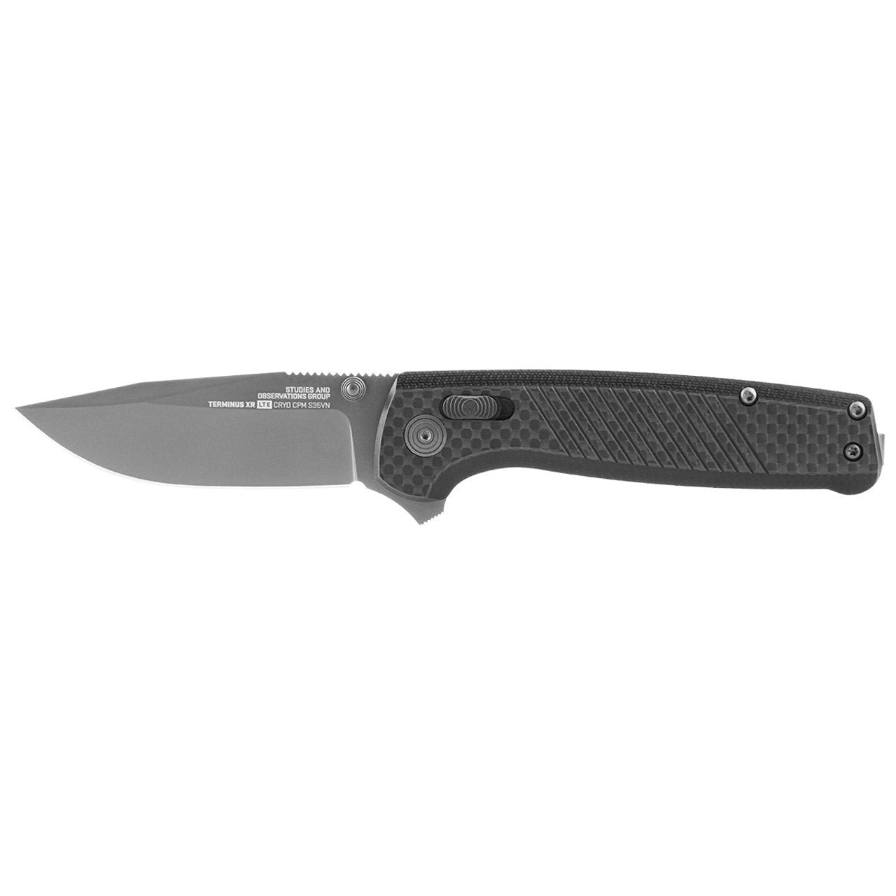 SOG Terminum XR LTE Light Edition - Carbon Fiber - CPM-S35VN Steel - SOG-TM1032-BX Folding Knives - Tophatter Daily Deals