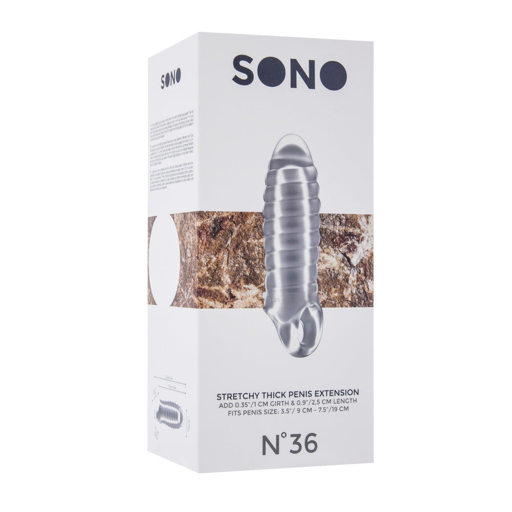 Sono No.36 Stretchy Thick Penis Extension Sleeve – Transparent Penis Extension > Sex Toys For Men > Penis Sleeves - Tophatter Daily Deals