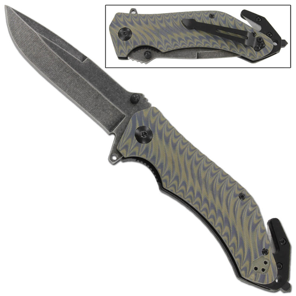 Emergency Tactical Smoke Signal Assisted Outdoor Camping Military Knife - Tophatter's Guns'N'Weapons Store Collectible Weapons - Tophatter Daily Deals