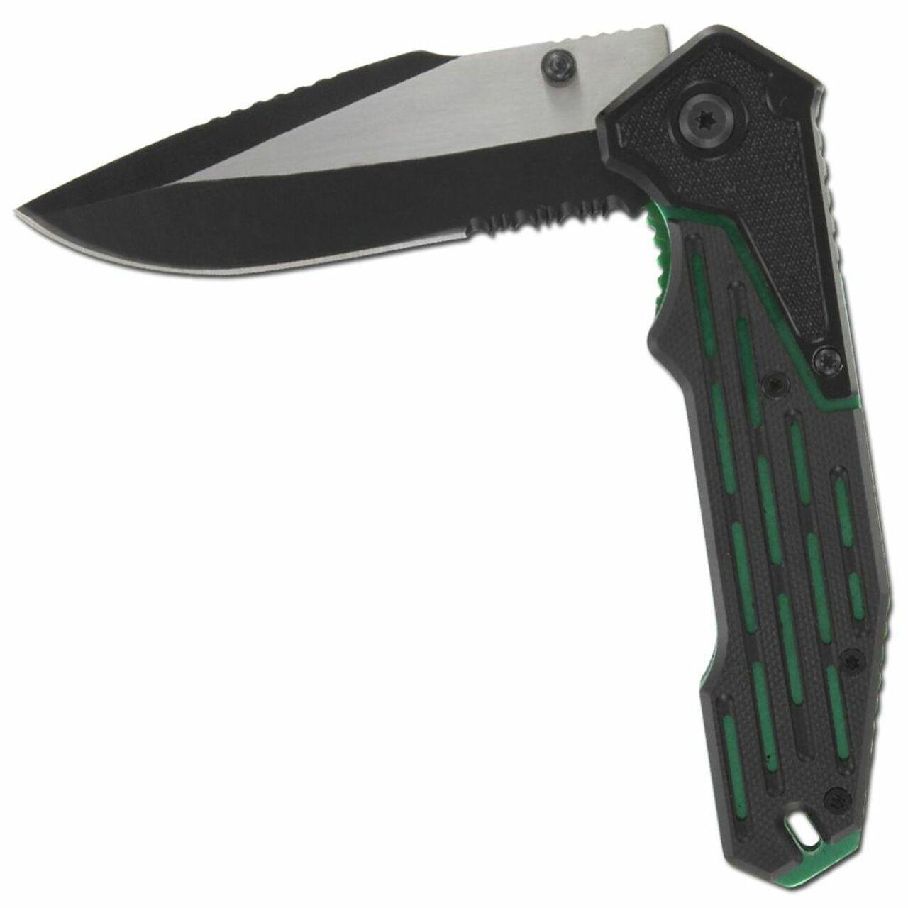 Electrical Charged Green Drop Point Spring Assist Knife Knives - Tophatter Daily Deals