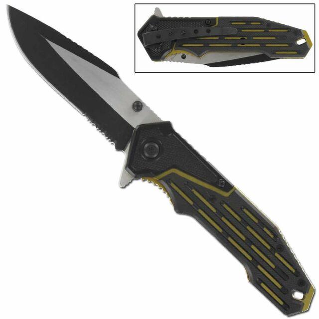 Atomic Gold Fever Drop Point Spring Assist Knife Knives - Tophatter Daily Deals