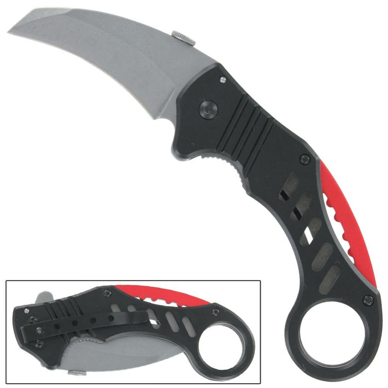 2.75" Blade Tactical EDC Spring-Assist Karambit Folding Knife - TOPHATTER'S ARMORY DEALS Collectible Weapons - Tophatter Daily Deals