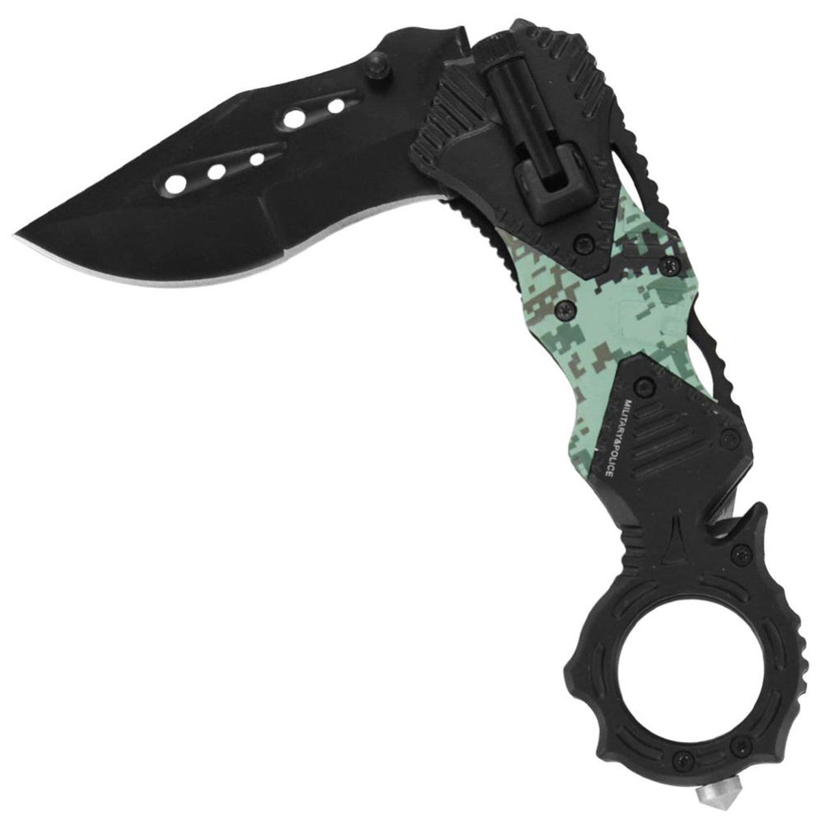 Military & Police Tactical Emergency Knife - Tophatter Daily Deals