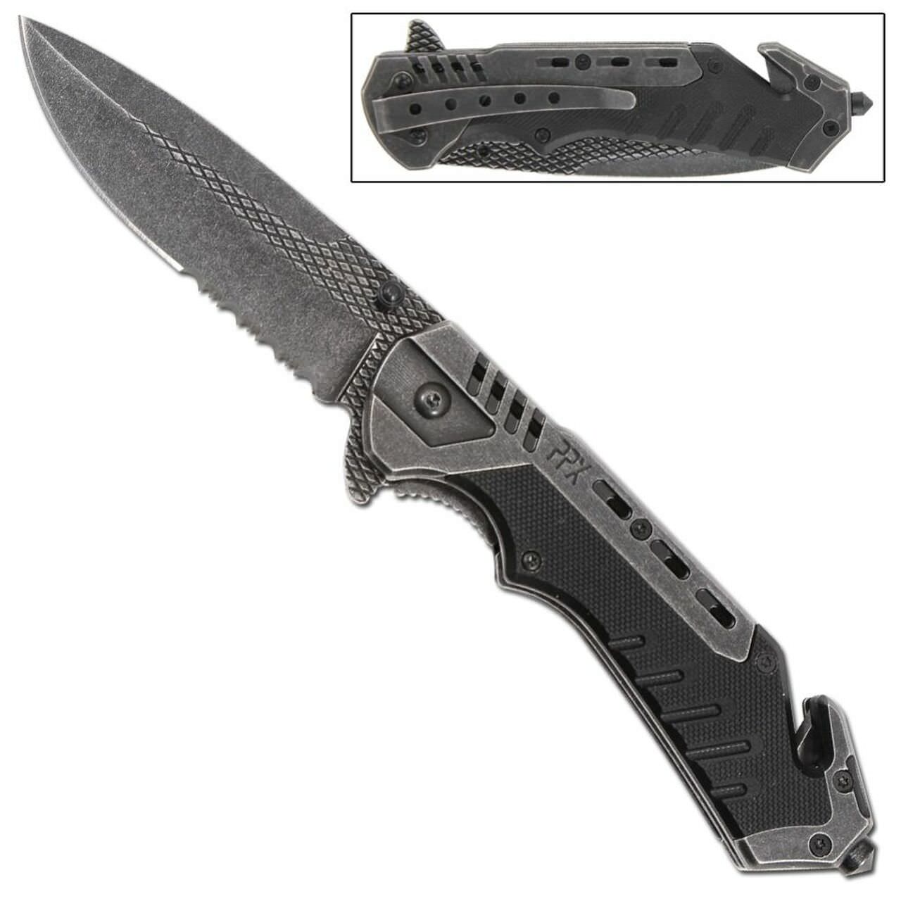 3.5" Blade Tactical EDC Spring-Assist Folding Knife G10 Handle - TOPHATTER'S ARMORY DEALS Collectible Weapons - Tophatter Daily Deals