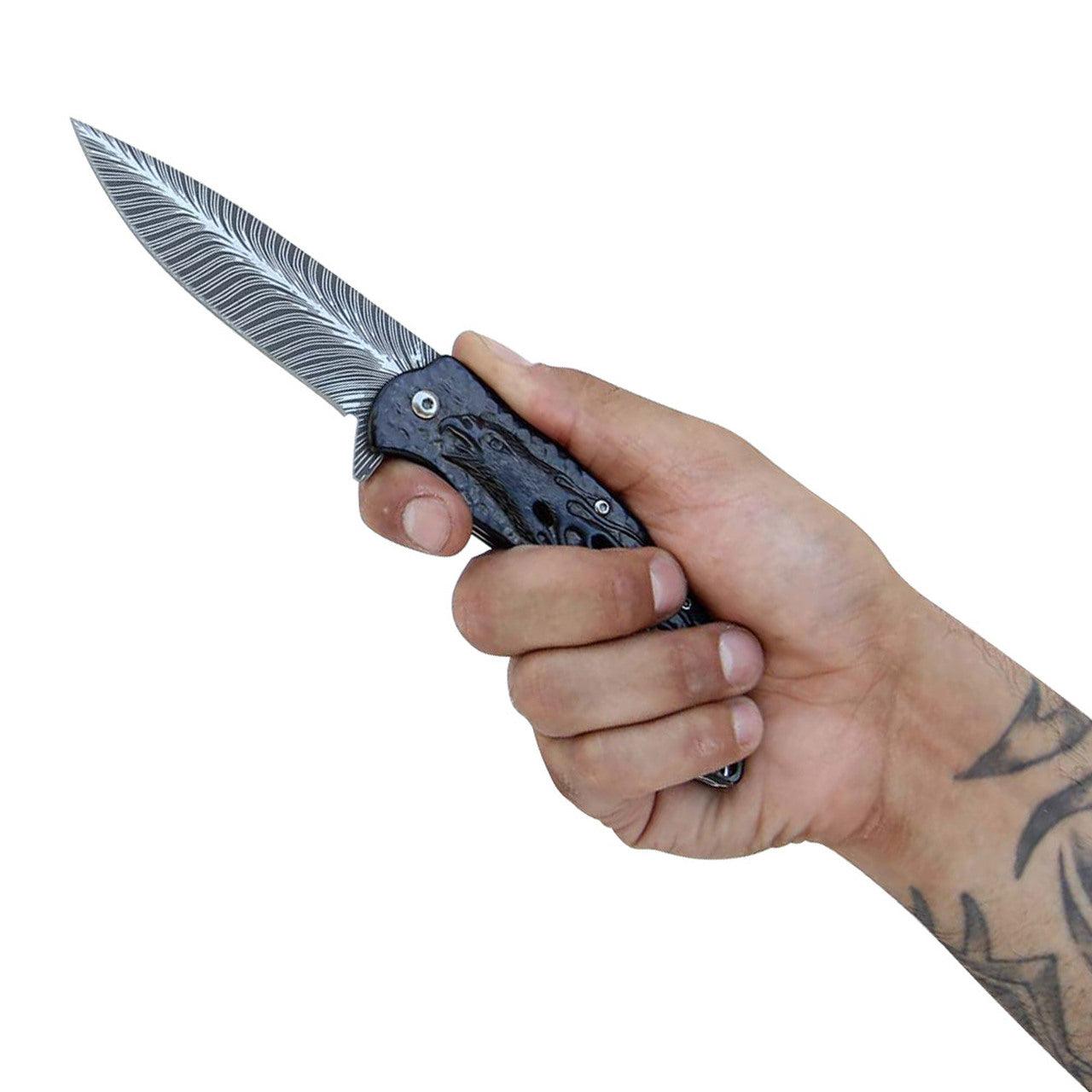 Assisted Opening Black Hawk Eagle Knife Knives - Tophatter Daily Deals