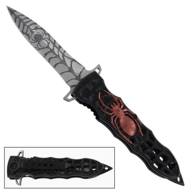 Spring Assisted Deadly Recluse Pocket knife Knives - Tophatter Daily Deals