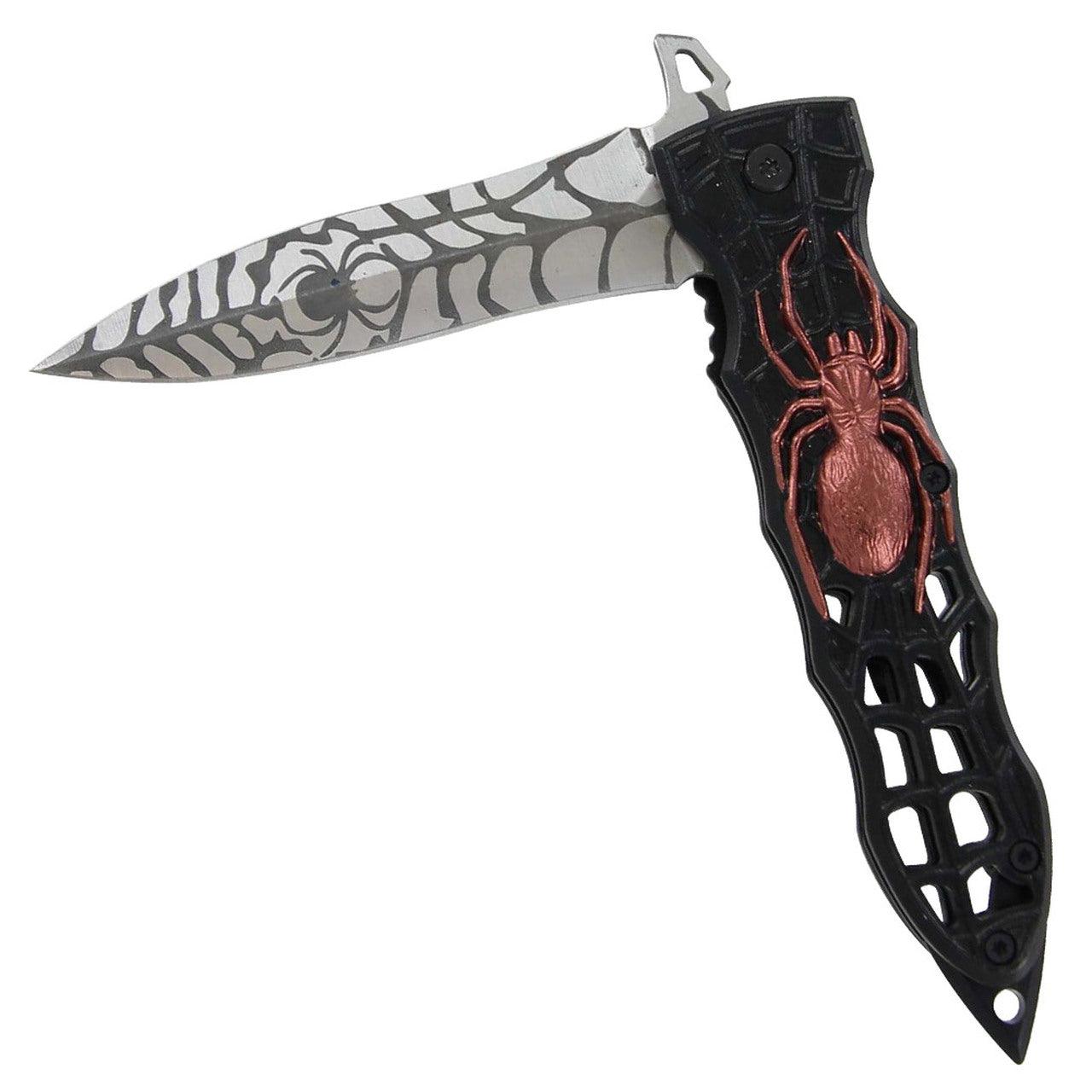 Spring Assisted Deadly Recluse Pocket knife Knives - Tophatter Daily Deals