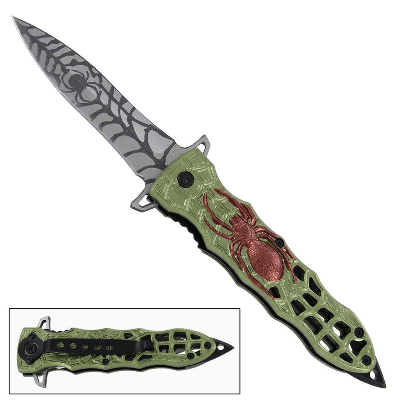 Spring Assist Sinister Web Crawler Knife Knives - Tophatter Daily Deals