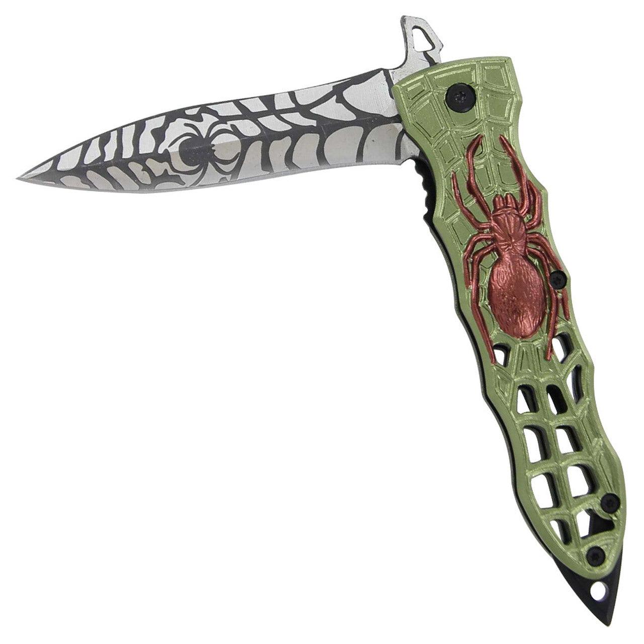 Spring Assist Sinister Web Crawler Knife Knives - Tophatter Daily Deals