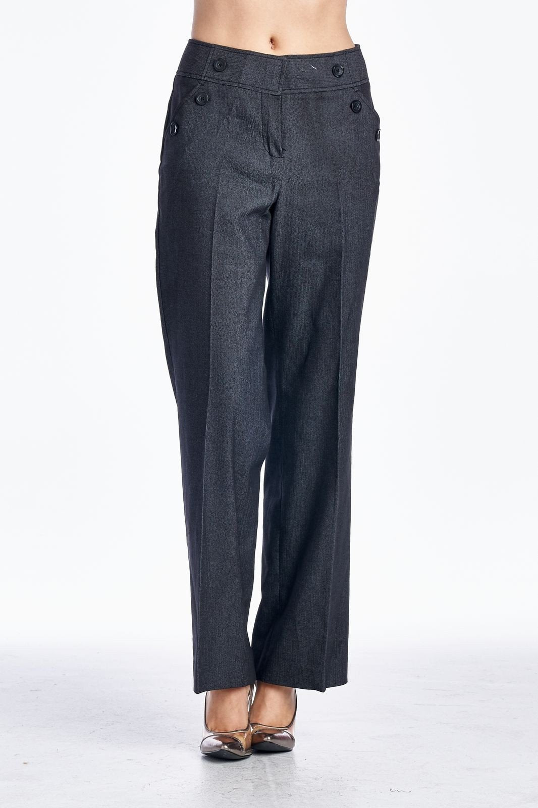 Larry Levine Pants Black 61 Pants - Tophatter Daily Deals