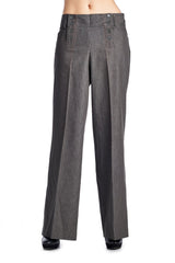 Larry Levine Pants Stone Washed Grey Pants - Tophatter Daily Deals