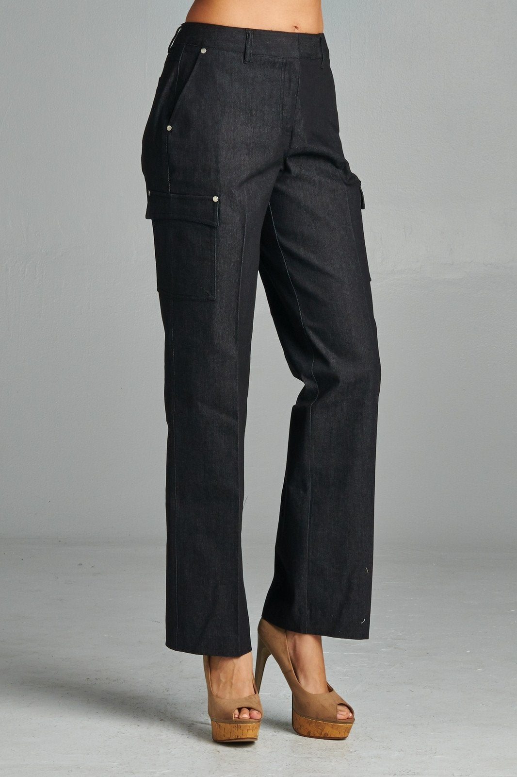 Larry Levine Pants Black 61 Pants - Tophatter Daily Deals