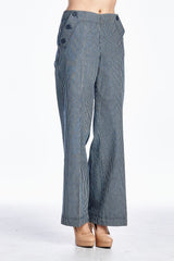 Larry Levine Pinstripe Pants Pants - Tophatter Daily Deals