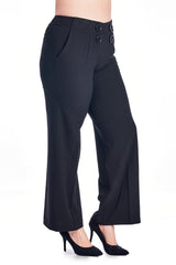 Larry Levine Pants Black Pants - Tophatter Daily Deals