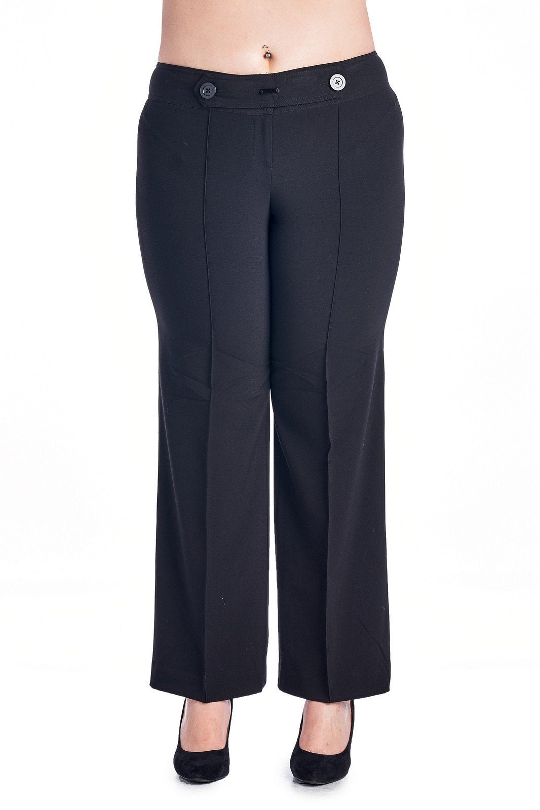 Larry Levine Stretch Pant Pants - Tophatter Daily Deals
