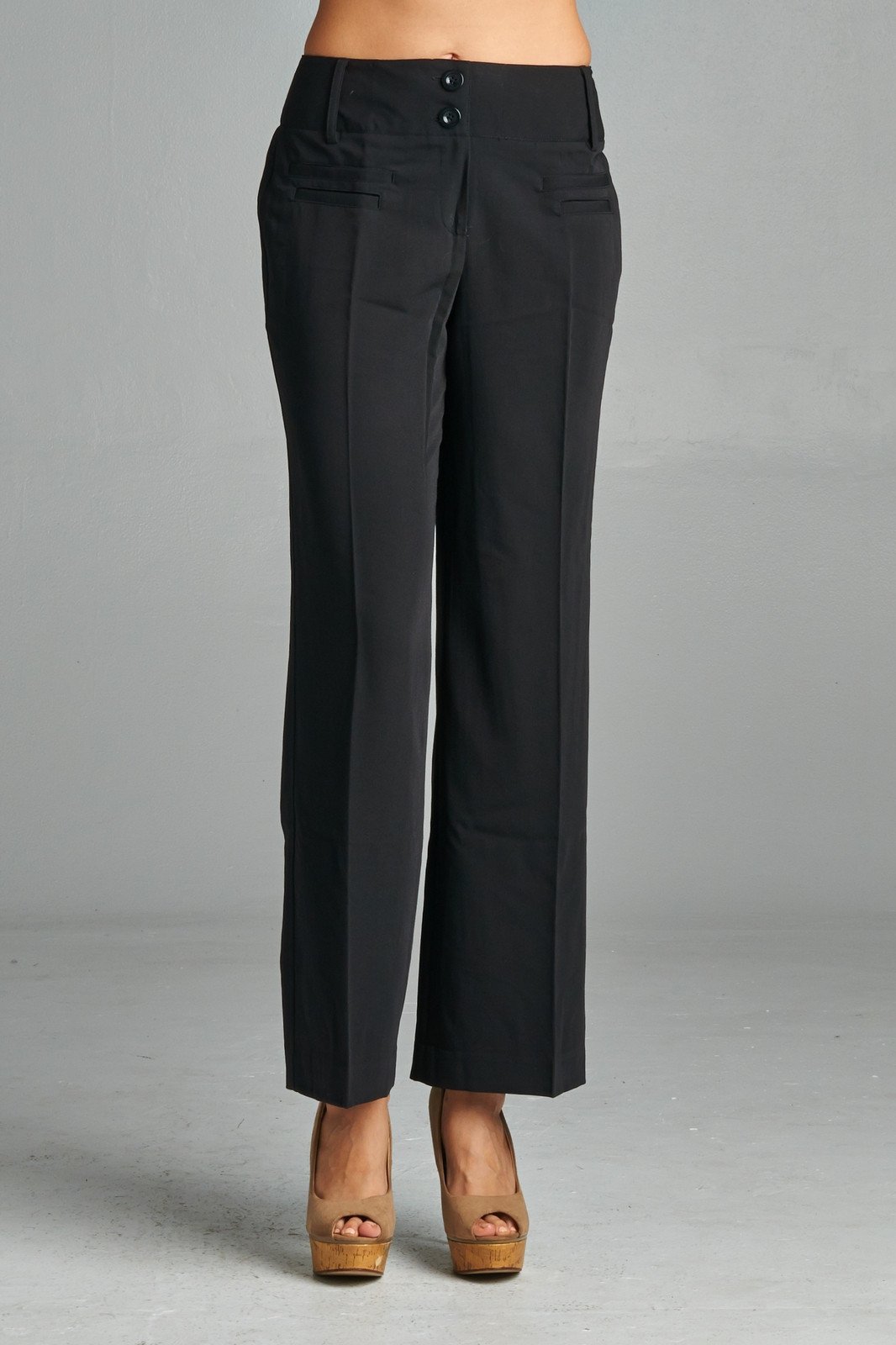 Larry Levine Front Pocket Pants Pants - Tophatter Daily Deals