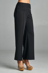 Larry Levine Front Pocket Pants Black Pants - Tophatter Daily Deals