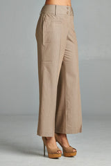 Larry Levine Front Pocket Pants Sand 3 Pants - Tophatter Daily Deals