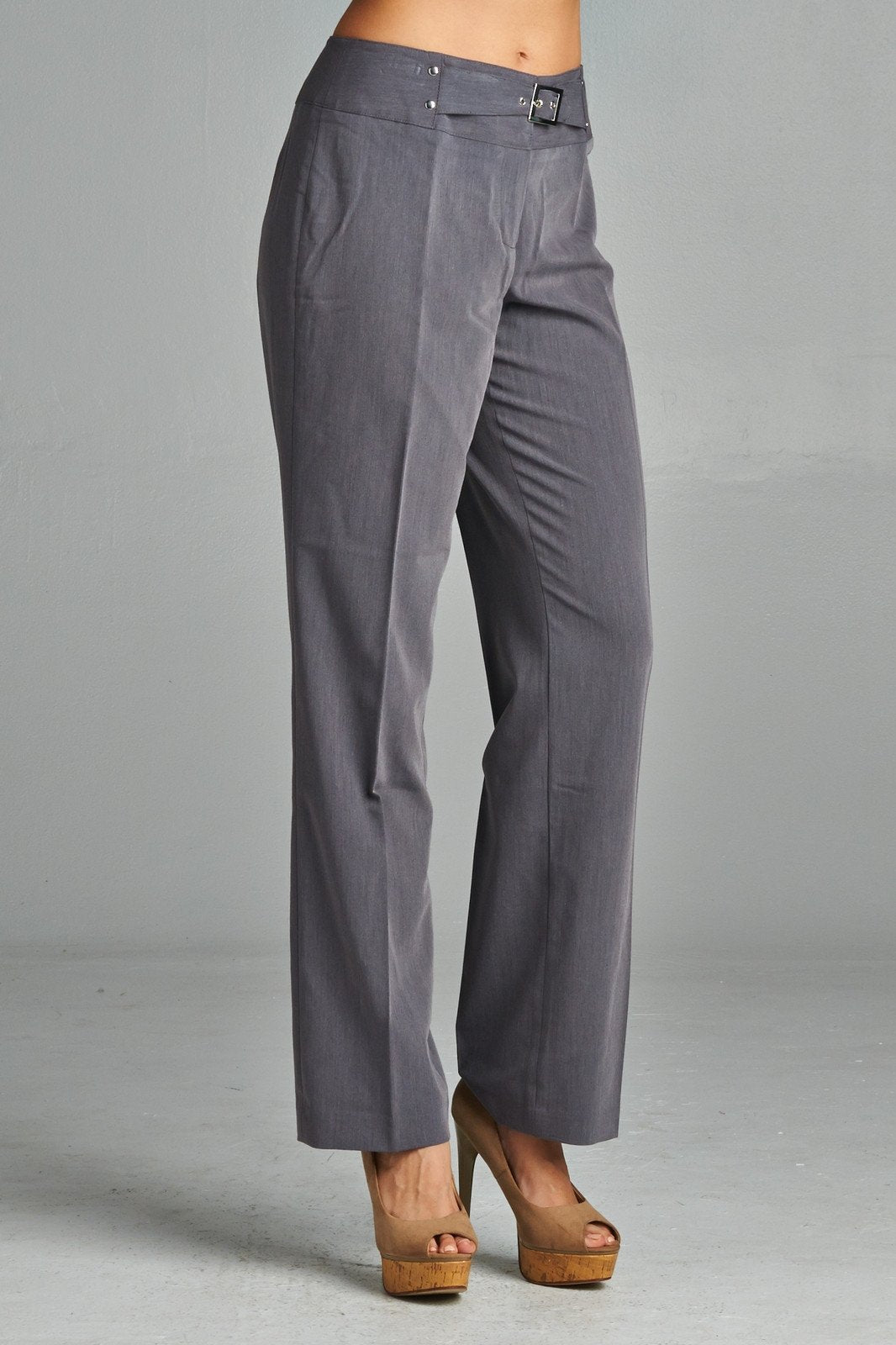 Larry Levine Pants Grey 6 Pants - Tophatter Daily Deals