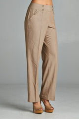 Larry Levine Pants Sand 3 Pants - Tophatter Daily Deals