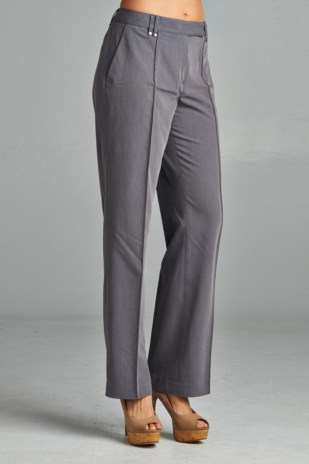 Larry Levine Pants Grey 25 Pants - Tophatter Daily Deals