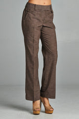 Larry Levine Pants Chocolate 3 Pants - Tophatter Daily Deals