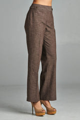 Larry Levine Pants Chocolate 3 Pants - Tophatter Daily Deals