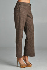 Larry Levine Pants Chocolate 3 Pants - Tophatter Daily Deals
