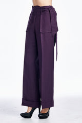 Larry Levine Side Tie Pants Pants - Tophatter Daily Deals