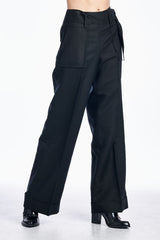 Larry Levine Side Tie Pants Pants - Tophatter Daily Deals