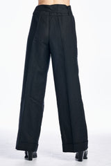 Larry Levine Side Tie Pants Pants - Tophatter Daily Deals