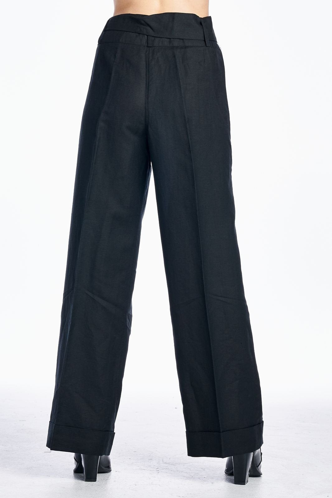 Larry Levine Side Tie Pants Pants - Tophatter Daily Deals