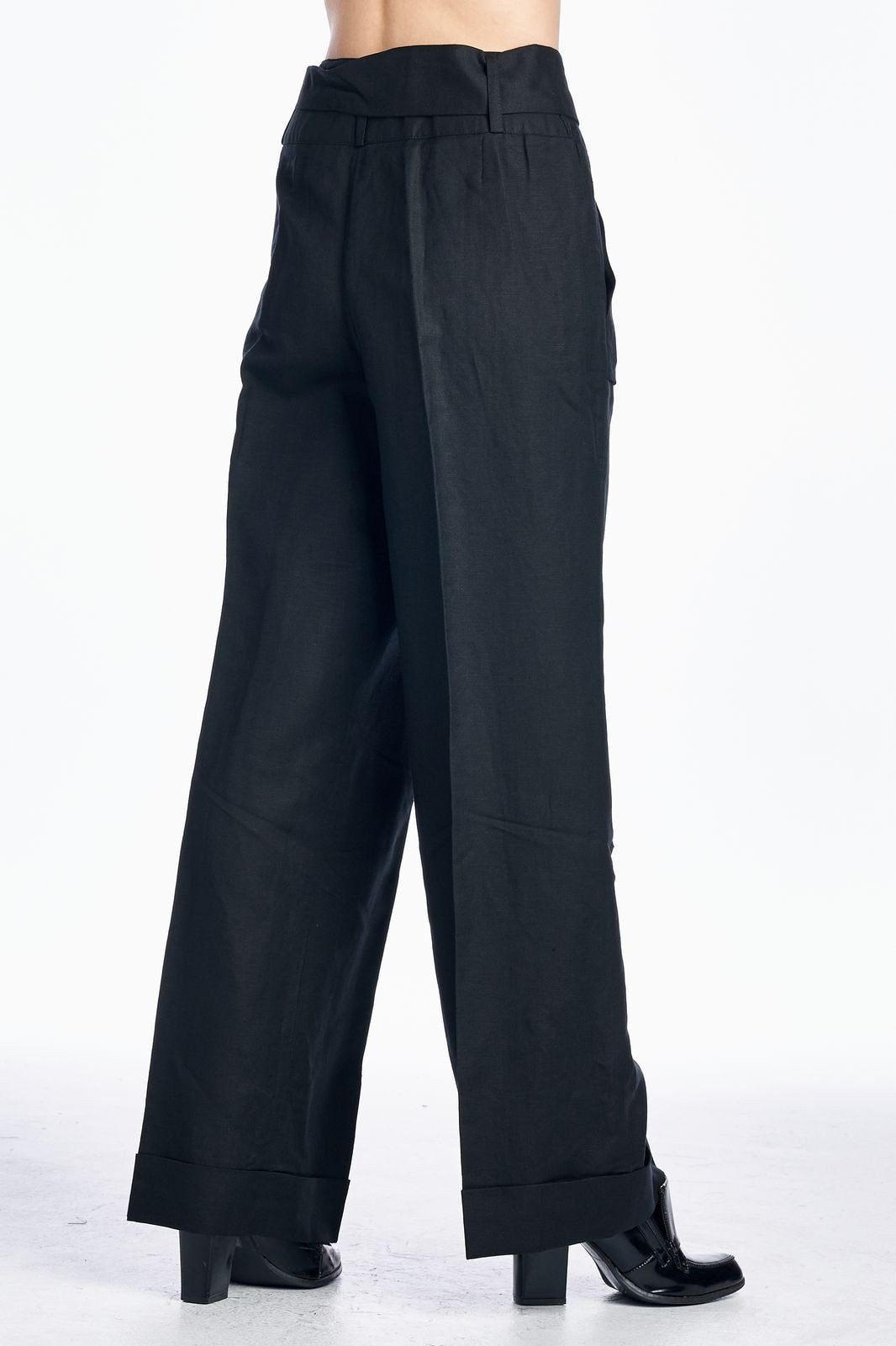 Larry Levine Side Tie Pants Pants - Tophatter Daily Deals