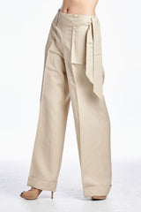 Larry Levine Side Tie Pants Pants - Tophatter Daily Deals