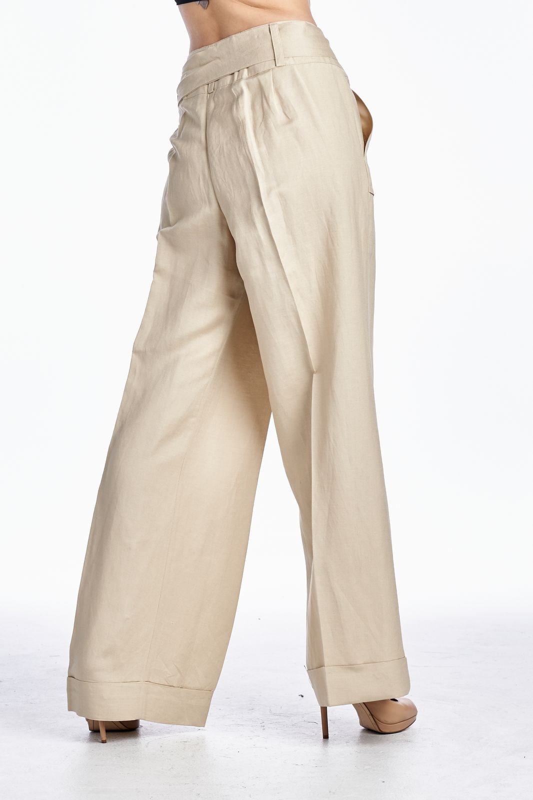 Larry Levine Side Tie Pants Pants - Tophatter Daily Deals