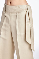 Larry Levine Side Tie Pants Pants - Tophatter Daily Deals