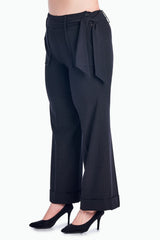 Larry Levine Waist Tie Career Pants Pants - Tophatter Daily Deals