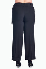 Larry Levine Waist Tie Career Pants Pants - Tophatter Daily Deals