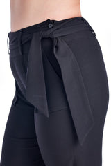 Larry Levine Waist Tie Career Pants Pants - Tophatter Daily Deals