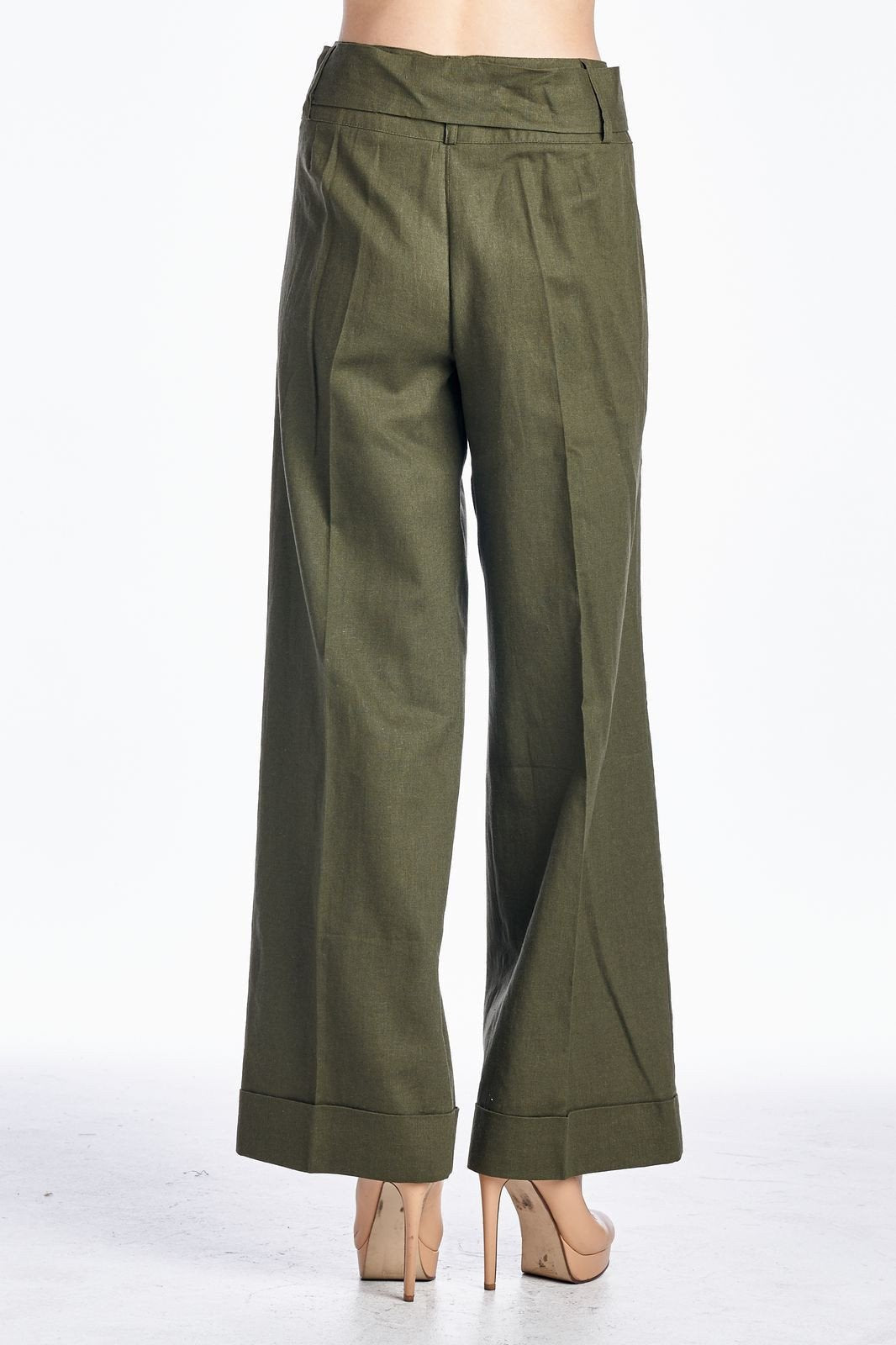 Larry Levine Pant with Waist Tie Pants - Tophatter Daily Deals