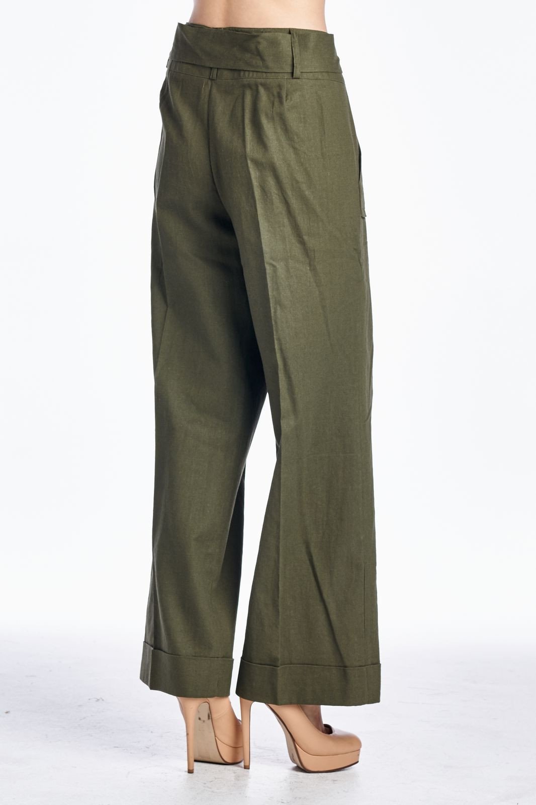Larry Levine Pant with Waist Tie Pants - Tophatter Daily Deals