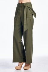 Larry Levine Pant with Waist Tie Pants - Tophatter Daily Deals