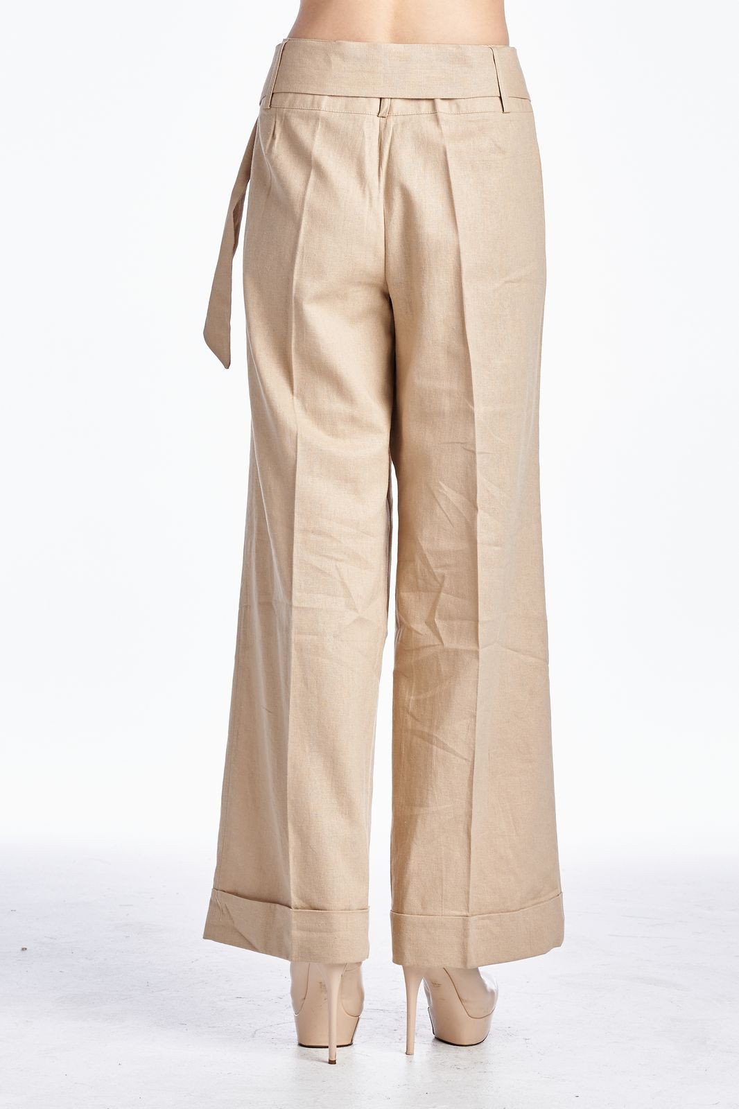 Larry Levine Pant with Waist Tie Pants - Tophatter Daily Deals