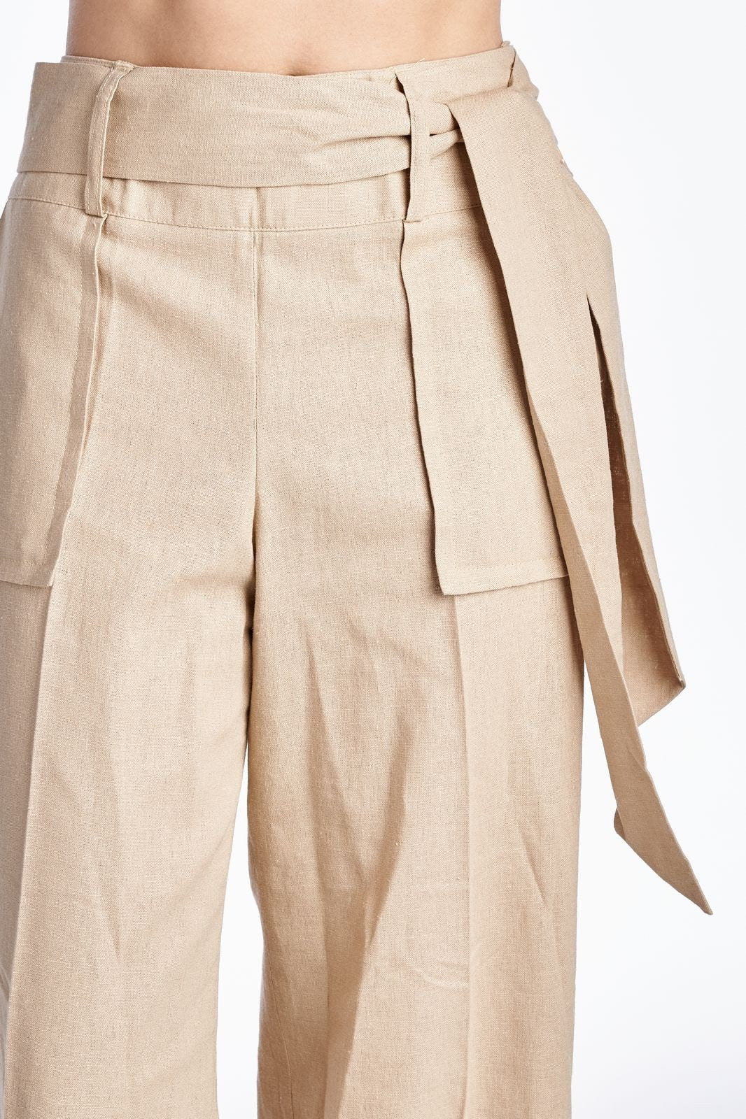 Larry Levine Pant with Waist Tie Pants - Tophatter Daily Deals