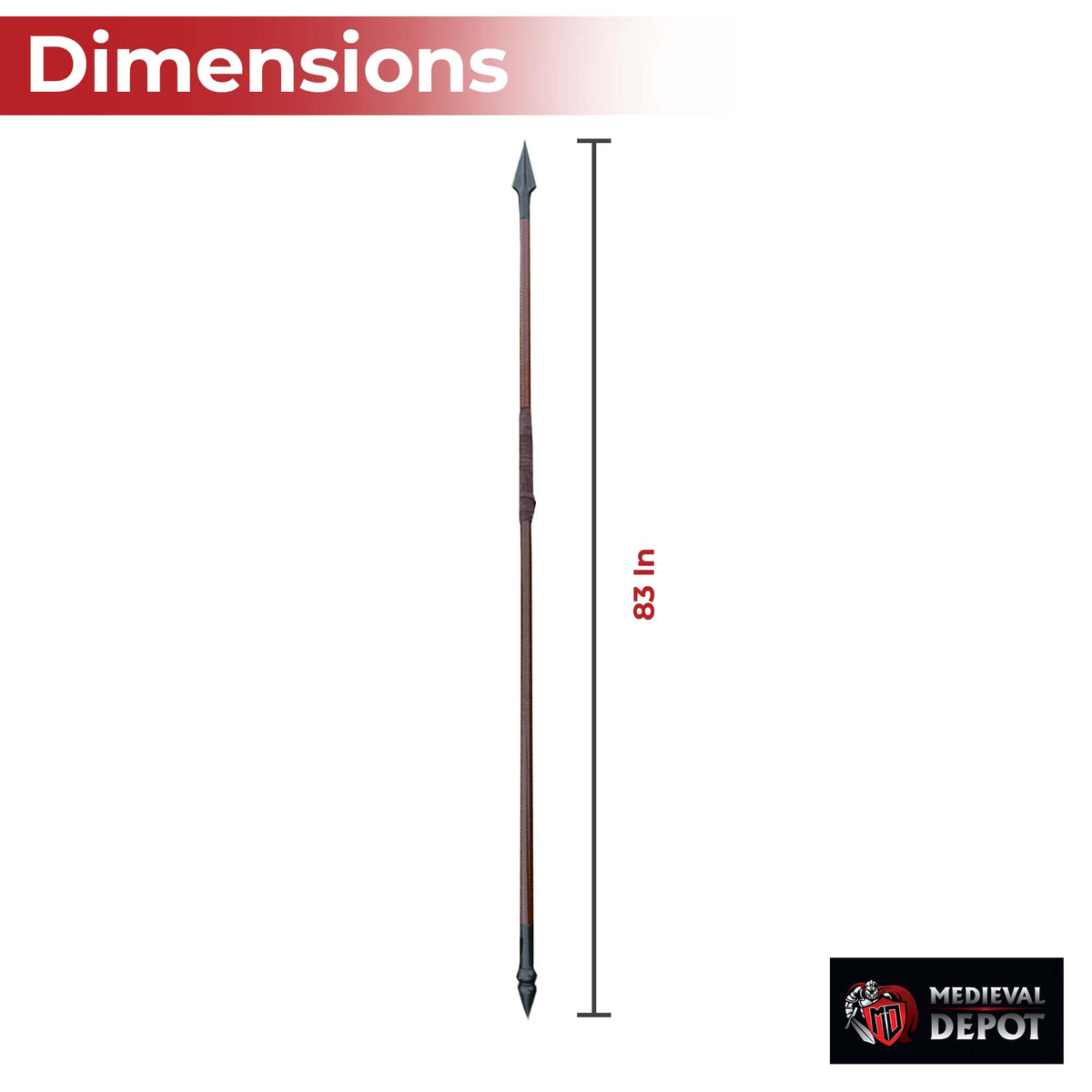 Spear of Sparta Warrior Spear historical period - Tophatter Daily Deals